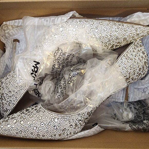 Steve Madden Womens Classie Pointed-Toe St Crystal Rhinestone - B040 - Picture 9 of 11